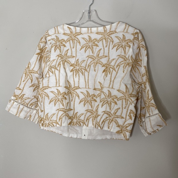 Anthropologie Scotch & Soda Cropped Scoop-Neck Buttondown - Picture 7 of 7